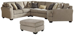 Pantomine Benchcraft Sectional 5-Piece Upholstery Package