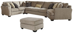 Pantomine Benchcraft Sectional 5-Piece Upholstery Package