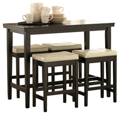 Kimonte Signature Design Counter Height Table 5-Piece Dining Room Package