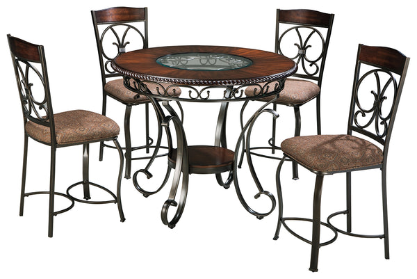 Glambrey Signature Design Counter Height Table 5-Piece Dining Room Package