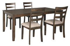 Drewing Benchcraft Dining Table 5-Piece Dining Room Package