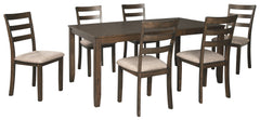 Drewing Benchcraft Dining Table 7-Piece Dining Room Package