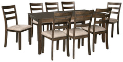 Drewing Benchcraft Dining Table 9-Piece Dining Room Package