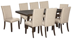 Rokane Signature Design Dining Table 9-Piece Dining Room Package