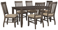 Dresbar Signature Design Dining Table 7-Piece Dining Room Package