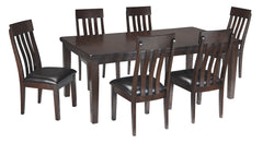 Haddigan Signature Design Dining Table 7-Piece Dining Room Package