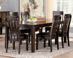 Haddigan Signature Design Dining Table 7-Piece Dining Room Package