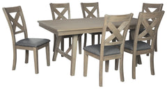 Aldwin Signature Design Dining Table 7-Piece Dining Room Package