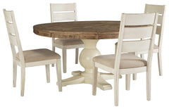 Grindleburg Signature Design Dining Table 5-Piece Dining Room Package