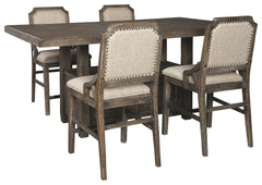 Wyndahl Signature Design Counter Height Table 5-Piece Dining Room Package